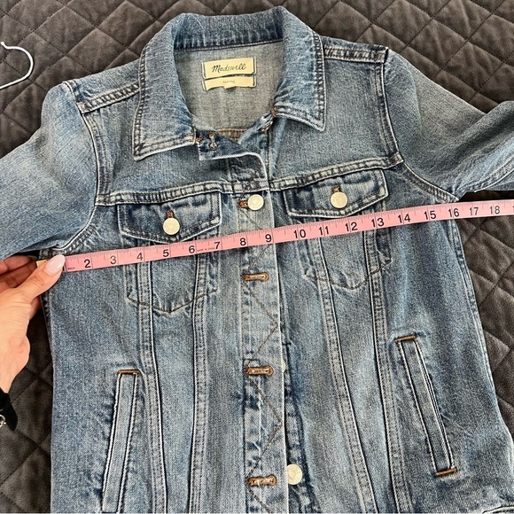 Madewell Jean Jacket Women XS Blue Denim Button Up C3 - Picture 6 of 7